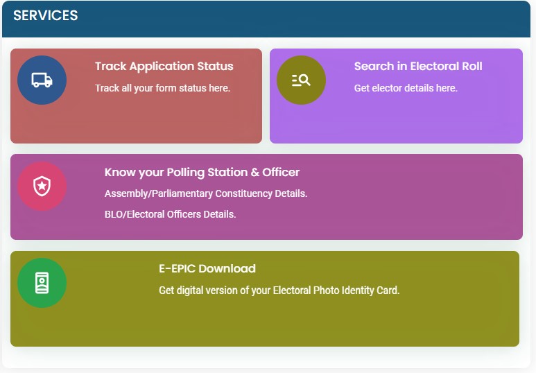 Track status of new voter ID application online