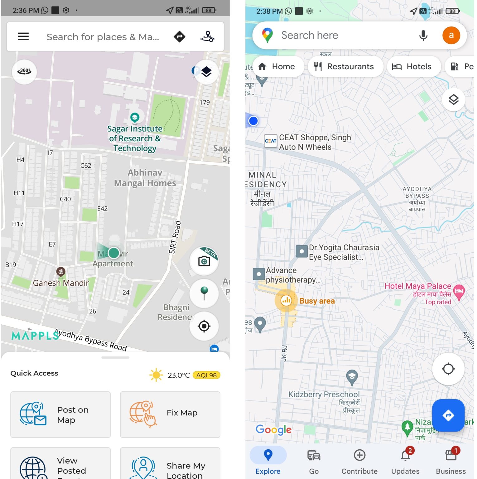 Is Mappls by MapMyIndia better than Google Maps? - Innovare Academic ...