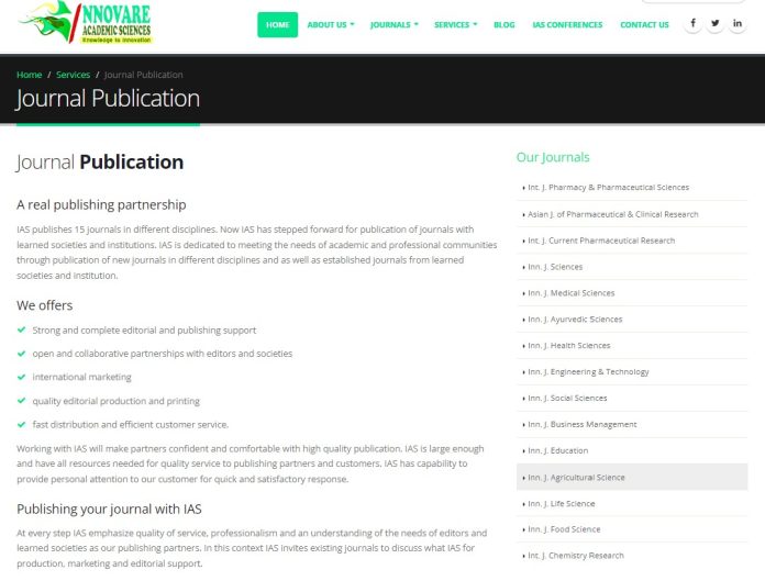 Agricultural Science Journal: Innovare Academic Sciences