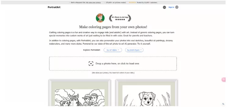 PortraitArt AI Tool