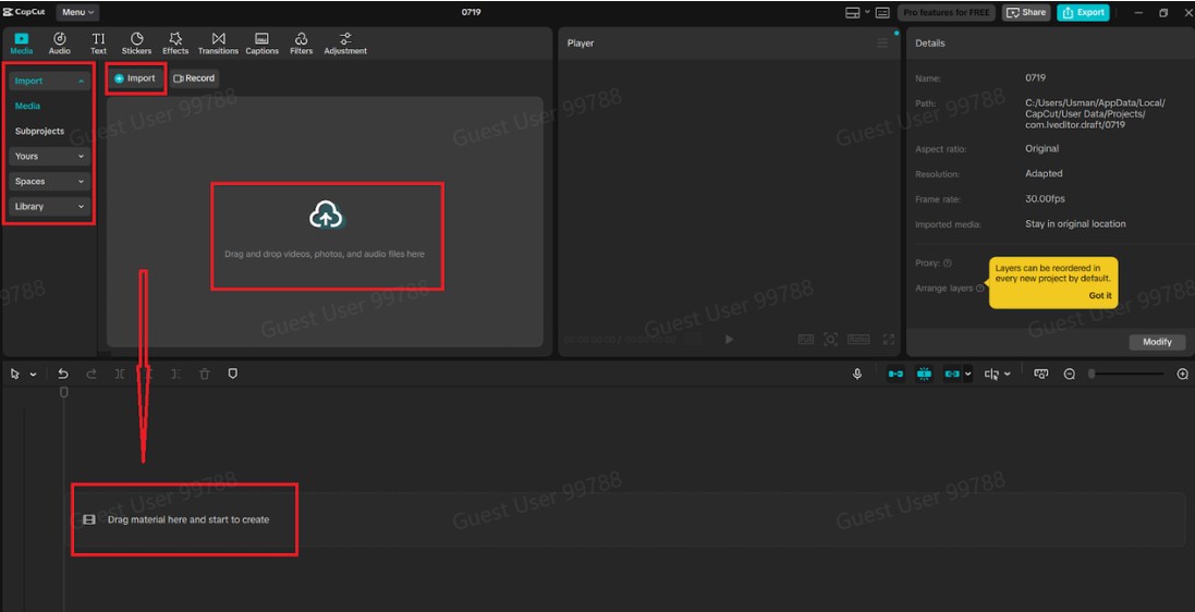 Media Import