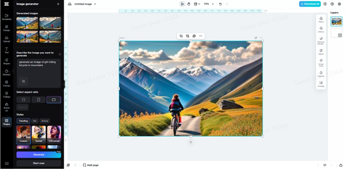 AI Colour application
