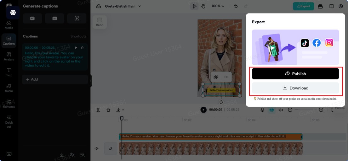 Text to AI video